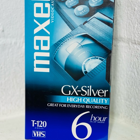 VHS Blank Video Tapes T120 Maxwell, JVC and RCA new in package of 6 - Picture 3 of 9